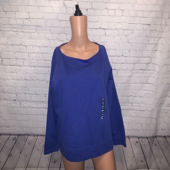 Lands' End Tops - BRAND NEW Lands’ End Dark Blue Sweatshirt size L/P